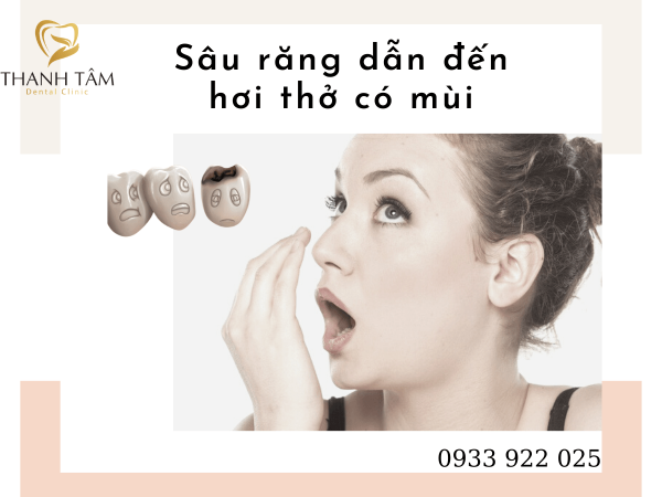 Sâu răng dẫn đến hơi thở có mùi